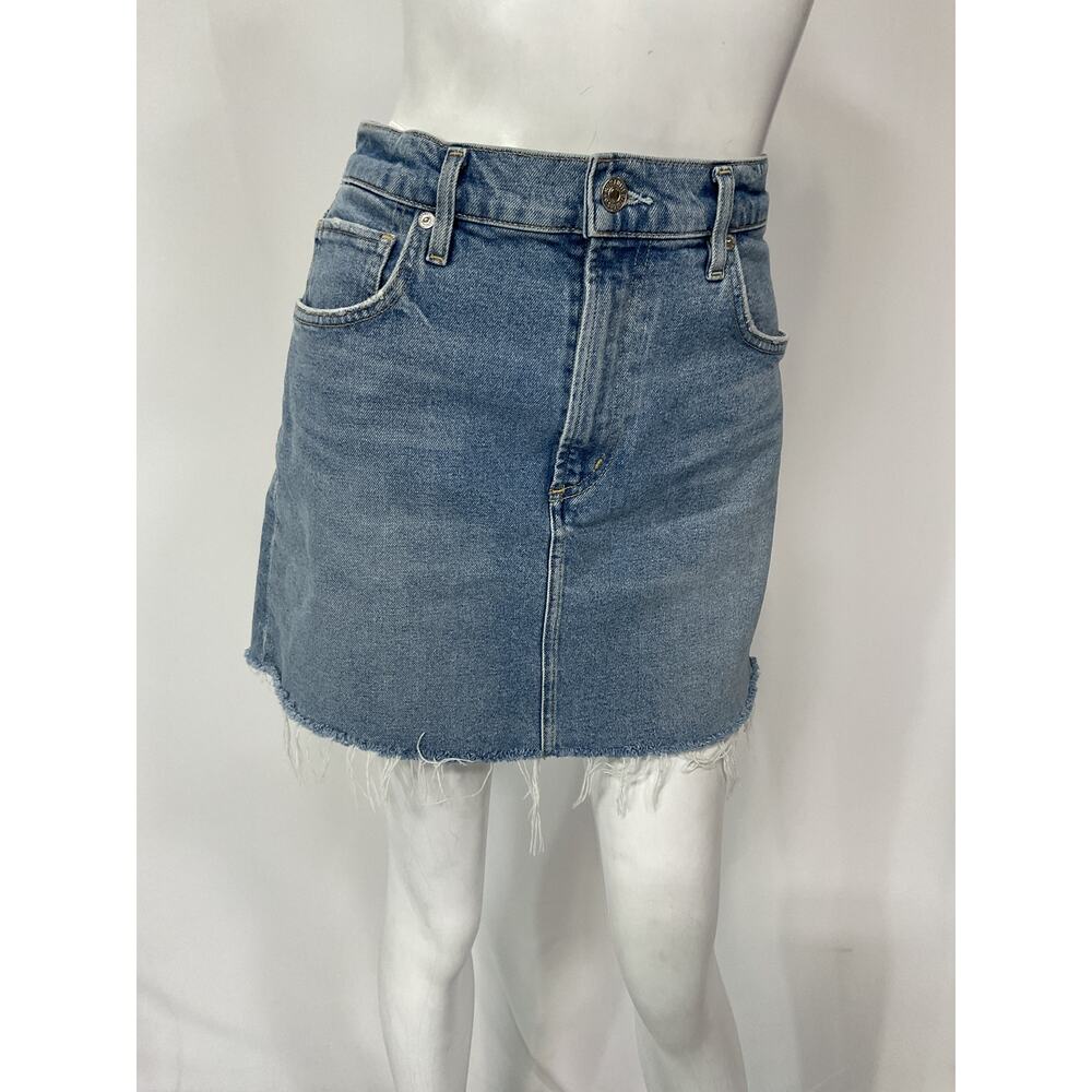 Citizens Of Humanity 'Beatnik' Blue Mini Skirt Size 28 - Picture 2 of 5